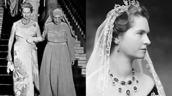 Sale a subasta el collar de zafiros de Sibila de Suecia por más de 500.000 euros: la joya que deslumbró en la preboda de los reyes Juan Carlos I y Sofía