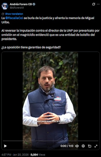 Andrés Forero señala que la