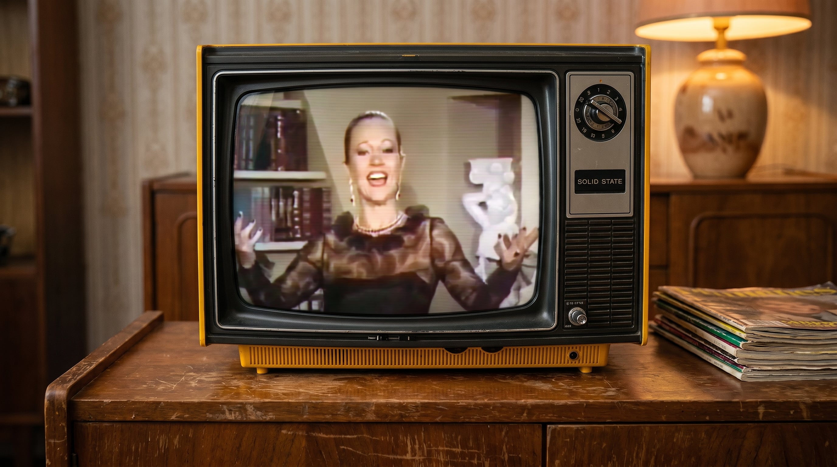 “Señoras y señores, he aquí la televisión en color”, anunció Pinky quien se sintió orgullosa y feliz de presentar el salto tecnológico ese día (Imagen Ilustrativa Infobae)
