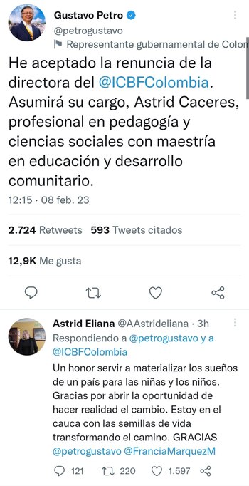 Astrid Cáceres le contestó a