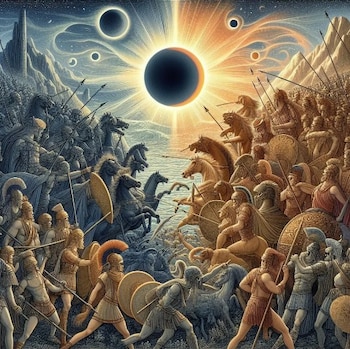 Herodoto describió un eclipse ocurrido