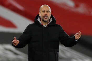 Pep en el partido Southampton