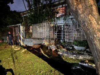 Así quedó la casa de