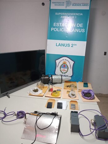 Parte de los elementos secuestrados