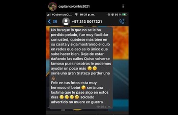 Amenazan de muerte al Capitán