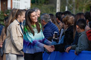 Letizia en su visita al