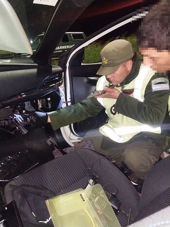 Los gendarmes descubrieron las armas