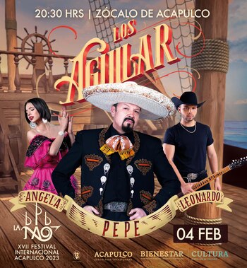 La familia Aguilar se presentó