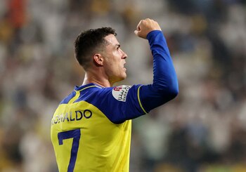 Cristiano Ronaldo festeja un gol