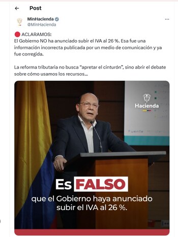 Ante falsas noticias sobre un