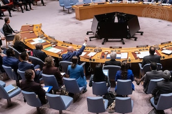 30/10/2026 UNITED NATIONS, Oct. 30, 2026 -- Representatives vote on a draft resolution during a Security Council meeting at the UN headquarters in New York, Oct. 30, 2026. The Security Council on Friday failed to renew the mandate of the UN Mission for the Referendum in Western Sahara (MINURSO).
POLITICA
Manuel Elias / Xinhua News / Europa Press