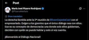 María José Pizarro criticó la