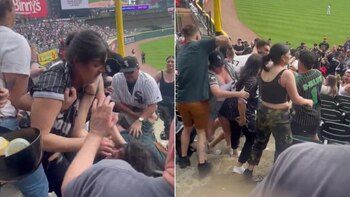 Enfrentamiento a golpes entre dos