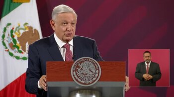 El presidente López Obrador se