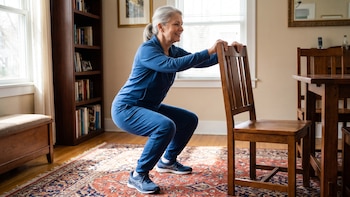 Cómo entrenar glúteos en casa usando solo una silla: ejercicios sencillos y seguros para cualquier edad
