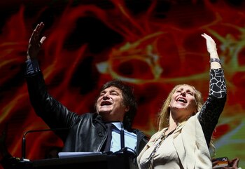 Javier Milei y su hermana