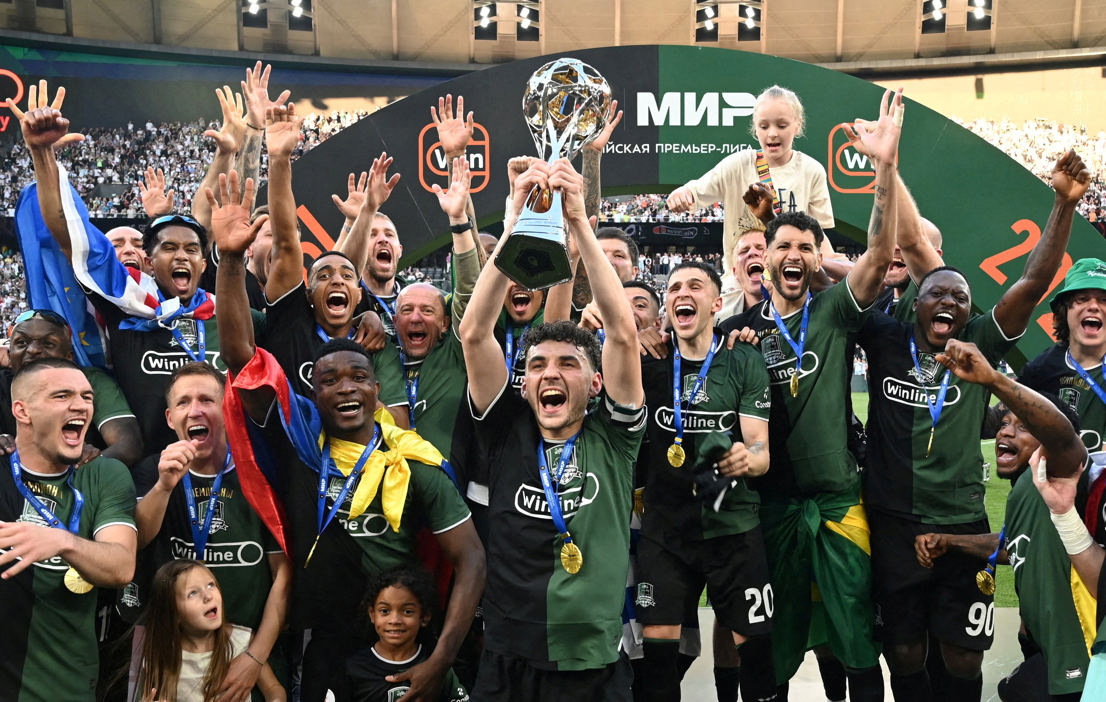 El Krasnodar de Rusia quedó campeón de la Premier League de Rusia en una definición apretada con el Zenit de San Petersburgo-crédito Sergey Pivovarov/REUTERS