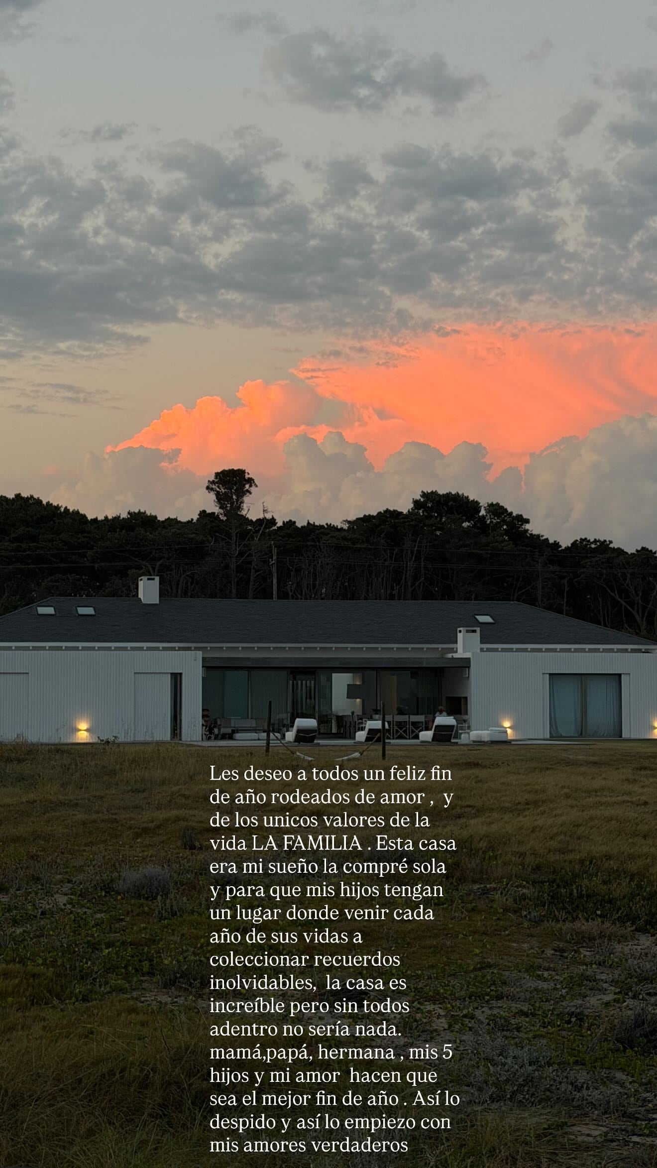 La reflexión de Wanda Nara de fin de año