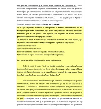 Parte del recurso administrativo presentado