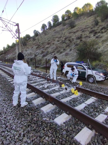 19/01/2026 Dos laboratorios verificarán si el balasto y traviesas de las vías de Adamuz (Córdoba) "cumplían con exigencias mínimas".
Dos laboratorios verificarán si "cumplían con las exigencias mínimas requeridas para su uso" el balasto y las traviesas de las vías de la zona de Adamuz (Córdoba) donde el domingo 18 de enero la fractura del carril provocó el descarrilamiento de un tren Iryo y su posterior colisión con un tren Alvia, causando la muerte de 46 personas y más de 120 heridos. Para ello, realizarán un estudio de ensayos.
ESPAÑA EUROPA MADRID POLÍTICA
GUARDIA CIVIL
