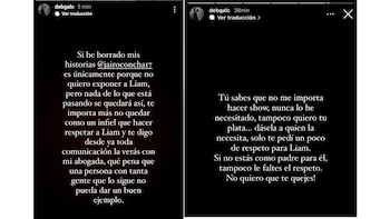 Texto que compartió la expareja