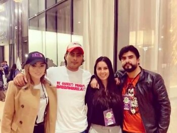 Raisa Vulgarín junto a Nicolás