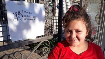 Malena Voisard tiene 9 años