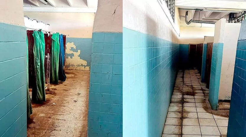 Trece becarios en La Habana comparten un solo baño y afrontan interrupciones frecuentes en el suministro de agua. /(Daily Maverick)