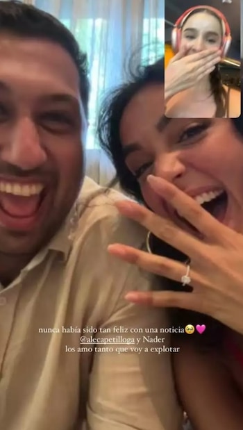 Alejandra realizó videollamadas con sus