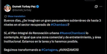 La propuesta de Dumek Turbay