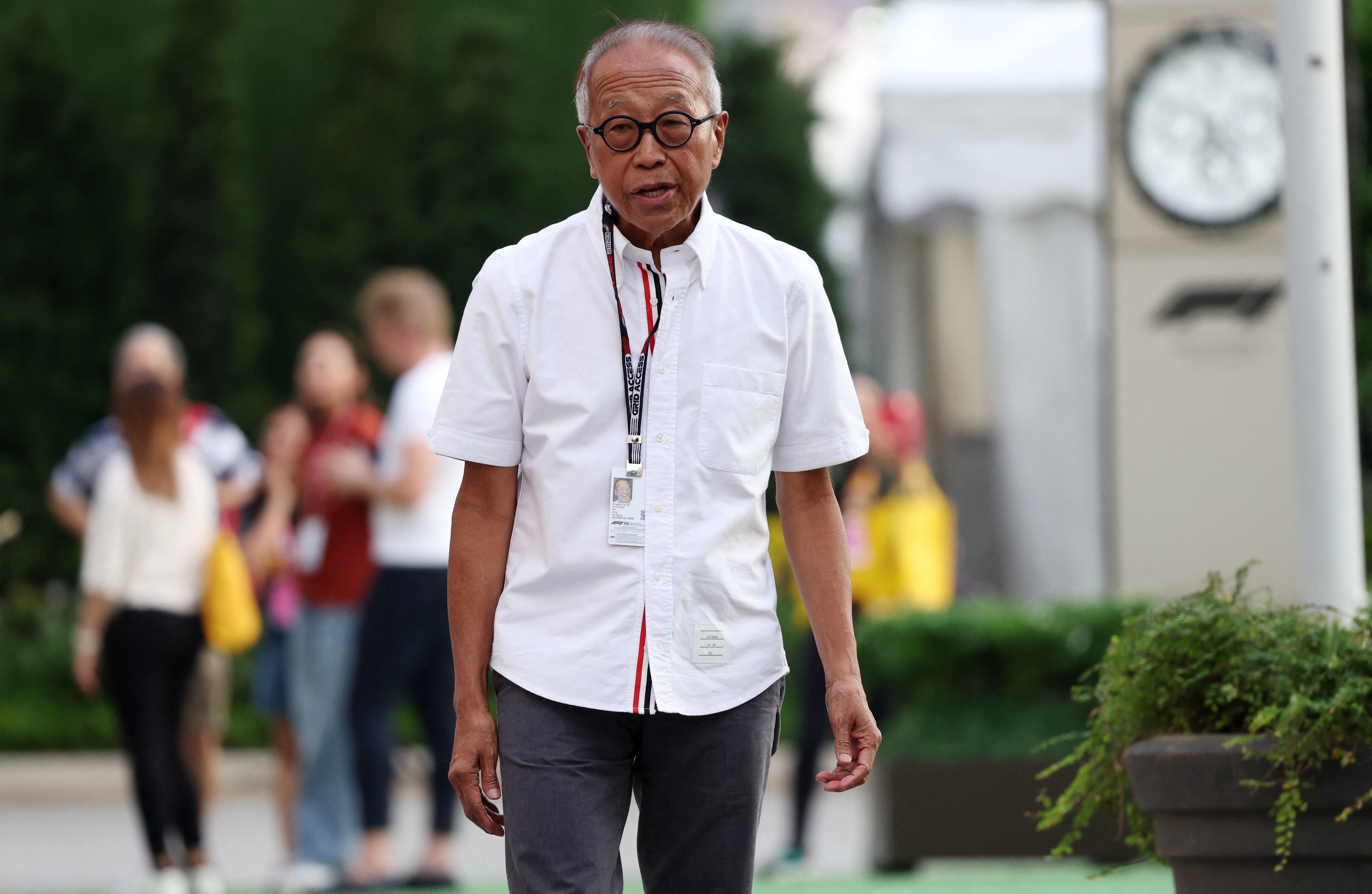 El empresario Ong Beng Seng antes del Gran Premio de Singapur en una foto de 2023 (REUTERS/Edgar Su)