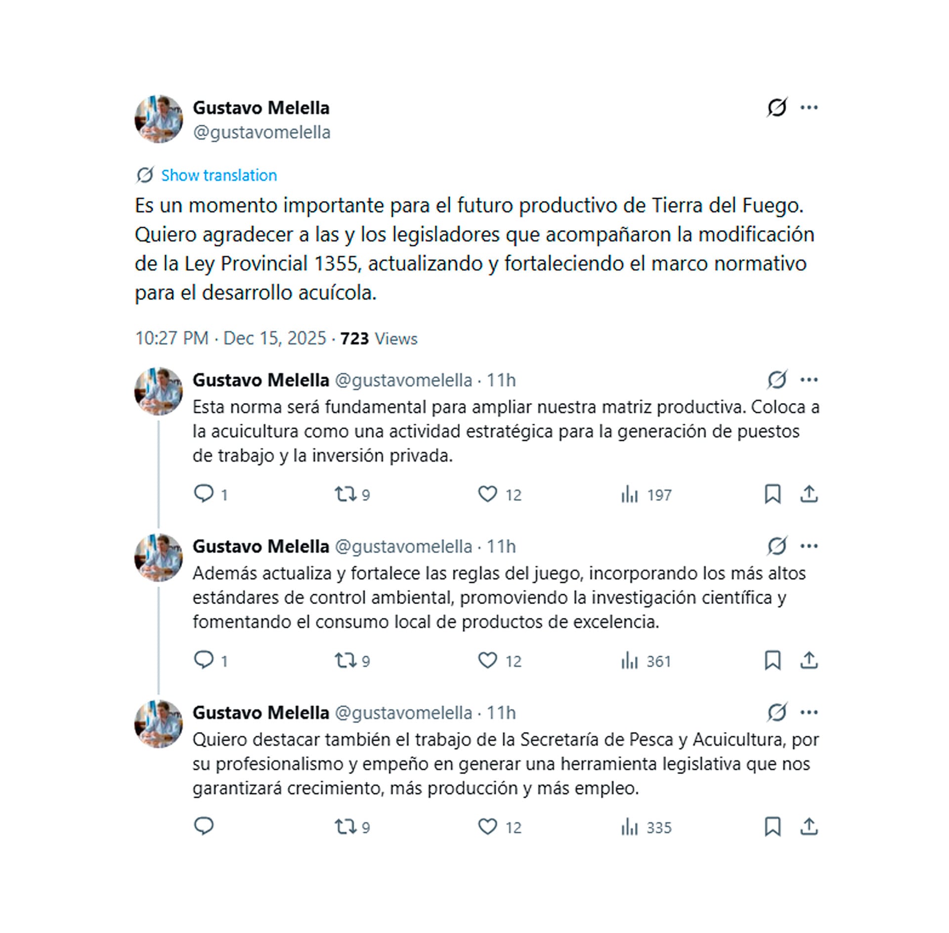 El mensaje del gobernador Gustavo Melella, tras la aprobación de la ley