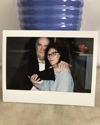 Lynne Tillman con Colm Tóibín,