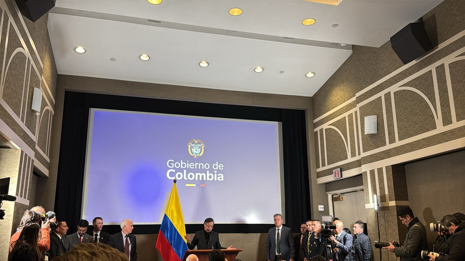 El presidente Gustavo Petro aseguró que abordaron el tema de Venezuela con el presidente Trump - crédito Roman Lejtman/Infobae