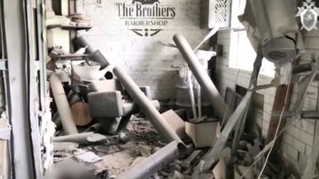 Así quedó la barbería en