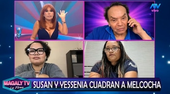 Melcochita explota contra sus hijas EN VIVO y lanza alarmante frase: “¿Quiere que me meta un balazo?”. Captura: Magaly TV La Firme.