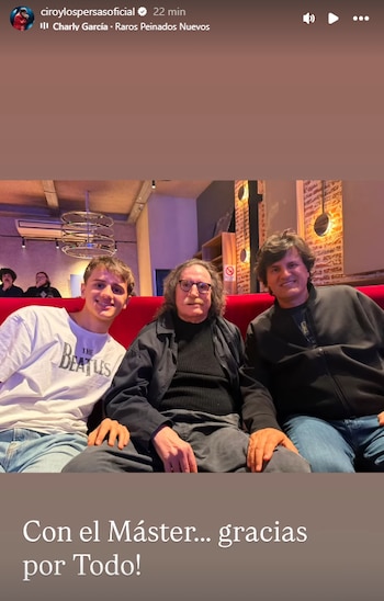 El encuentro de Charly García y Ciro Martínez