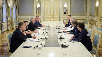 Durante su encuentro en Kiev,