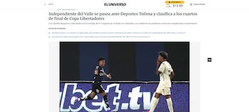 Uno de los diarios más destacados del país vecino elogió la labor de Independiente del Valle ante Tolima en el estadio Banco Guayaquil-crédito El Universal