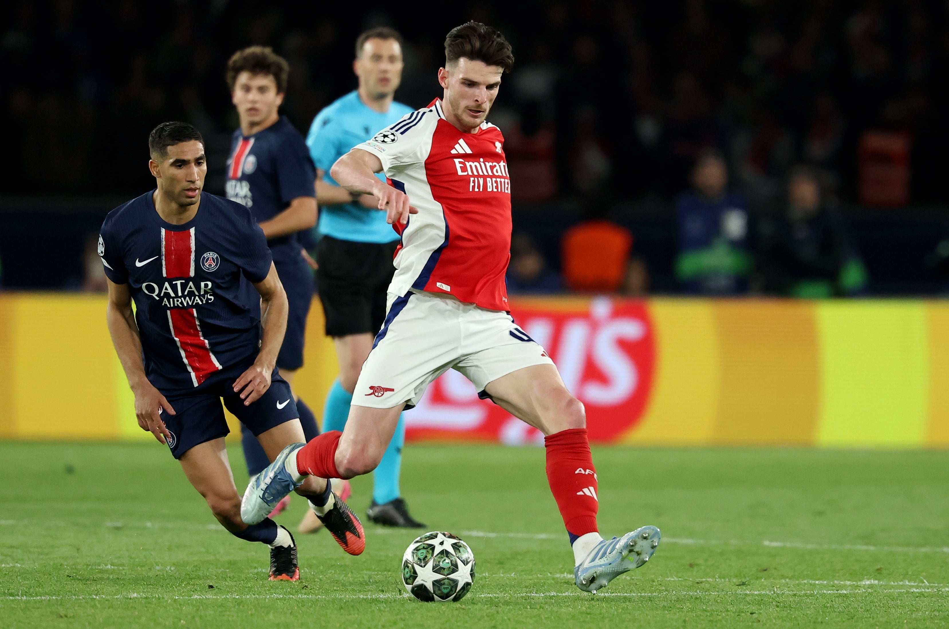 Declan Rice y Achraf Hakimi, en una foto de archivo. EFE/EPA/MOHAMMED BADRA