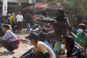 Protestas contra el golpe militar,