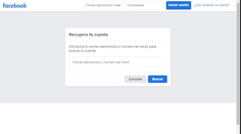 Recuperar una cuenta de Facebook