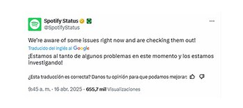 El primer mensaje oficial de