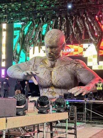 Imágenes del escenario en Santiago