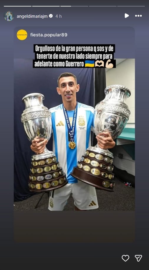 La historia que subió Di María