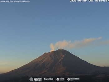 Monitoreo del Popocatépetl este 9