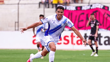 La celebración de José Ingratti tras marcar el 1-1 de Alianza Atlético ante Sport Boys en el Callao.