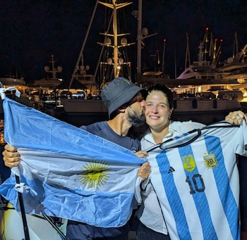 Belén, su esposa, fue al