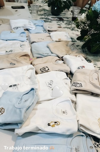 "Trabajo terminado", escribió la futura