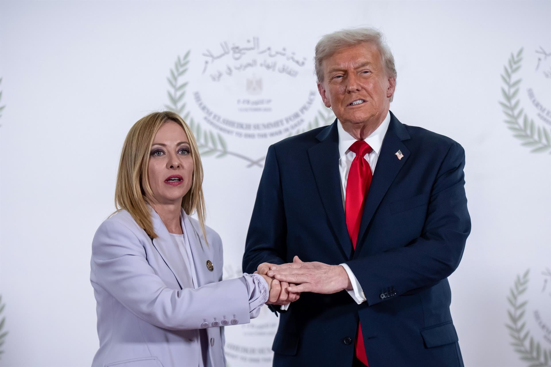Giorgia Meloni acusó a Donald Trump de inventar una historia sobre ella (Europa Press)